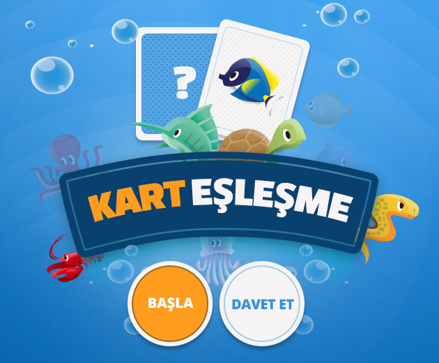 İstanbul Akvaryum - Kart Eşleştirme